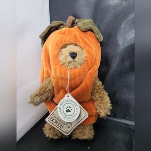 Boyd's Bears Pumpkin Costume 7” Gourdon Punkinpeeker 913982 Halloween Fall Plush